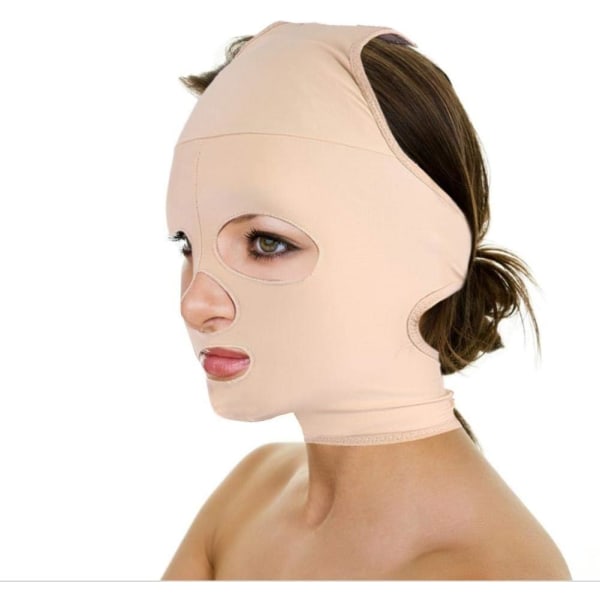 Anti-rynke ansigtsbælte, V face line Anti-rynke maske til kindhage Ultratynd bandage(S)