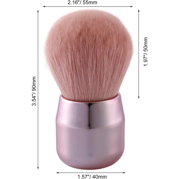 Neglestøvbørste, rensebørste til negle manicure maling og makeup pulver blush (pink)