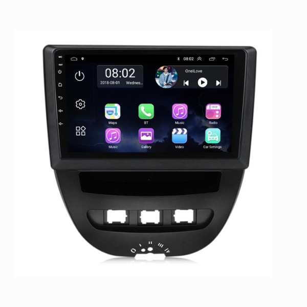 Auto Multimedia För Toyota Aygo Citroen C1Peugeot 107 2005-2014 Android 2 Din Radio Stereo Screen Navigation GPS Carplay