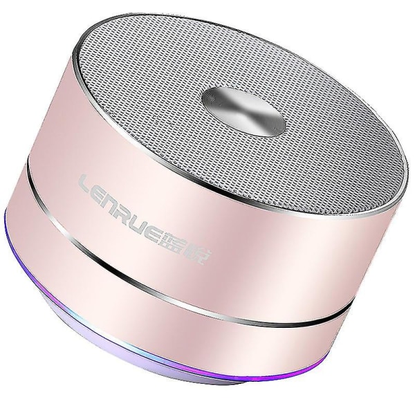 Bluetooth högtalare Bärbar Trådlös Mini Uppladdningsbar Högtalare med Led, Stereoljud, Förbättrad bas,