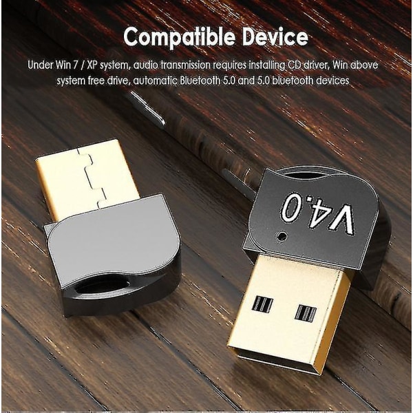 V 4.0 Wireless USB Bluetooth Adapter -lähetinvastaanotin Com