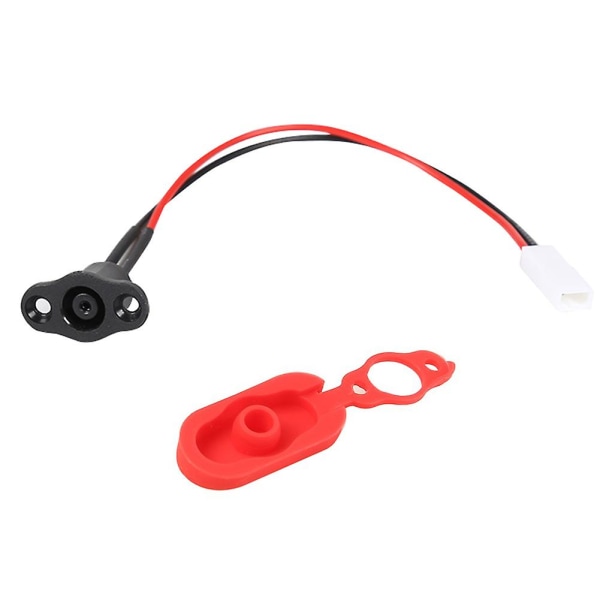 2 stk/sett Elektrisk scooter Strømladerkabel Kabel+ladeport Pluggdeksel for Xiaomi M365 scootertilbehør 03 Dust Cover