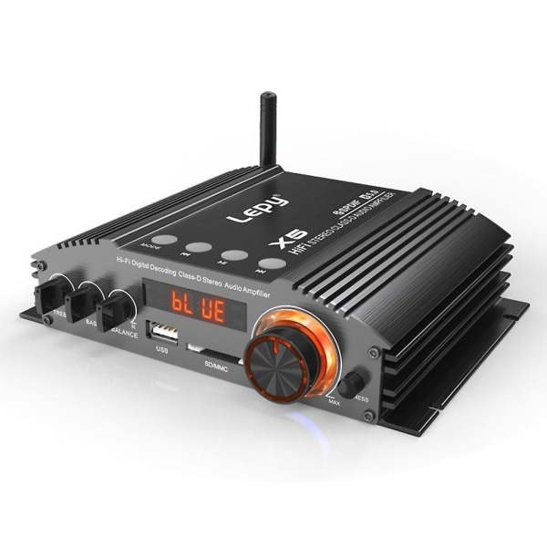 Lp-x5 klasse D effektforstærker Bluetooth-kompatibel 5.0 hjemmehøjttaler 100wx2 US Plug