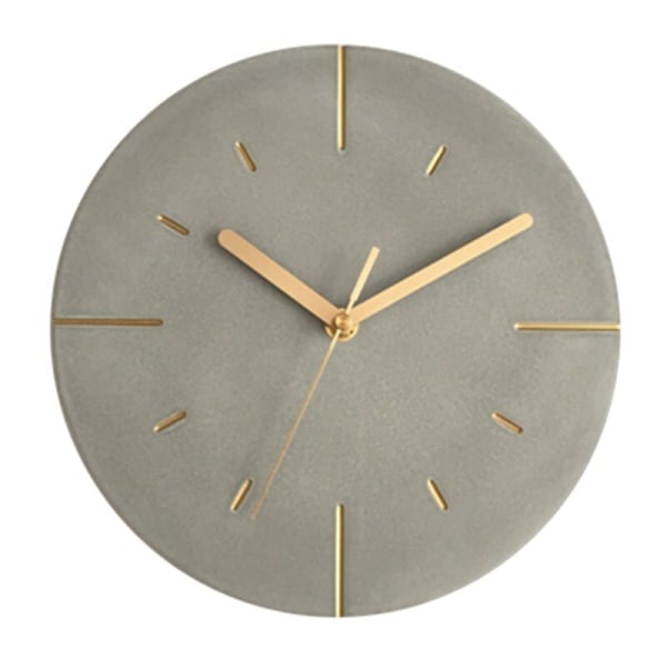 Nordic Industrial-Style Cement Väggklocka Modern Creative Silent Clocks Vägg Heminredning Klocka Watch Vardagsrum Reloj Present