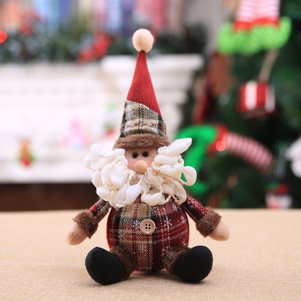 6stk julepynt vedhæng små genstande hængende figur træ dekoration til julefest Juletræ Gaver Dukkerum