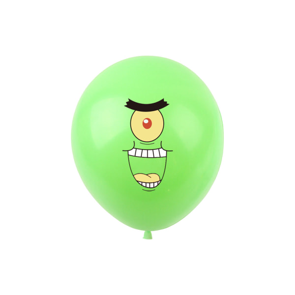 50 stykker SpongeBob SquarePants dekorative ballonger for barnebursdagsfest Mr. Krabs Patrick animasjons 12-tommers lateksballongsett