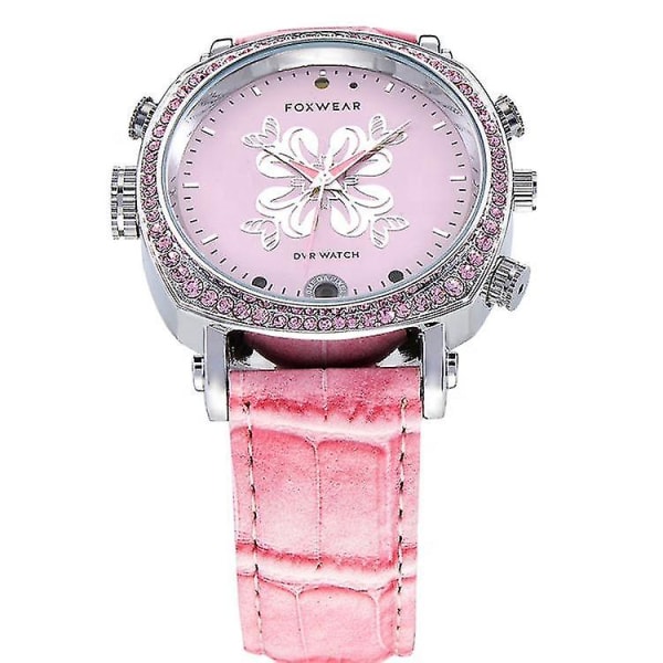 Elegant Pink Watch Smart Wifi-kameraur med infrarød Night Vision Recorder Watch 32GB
