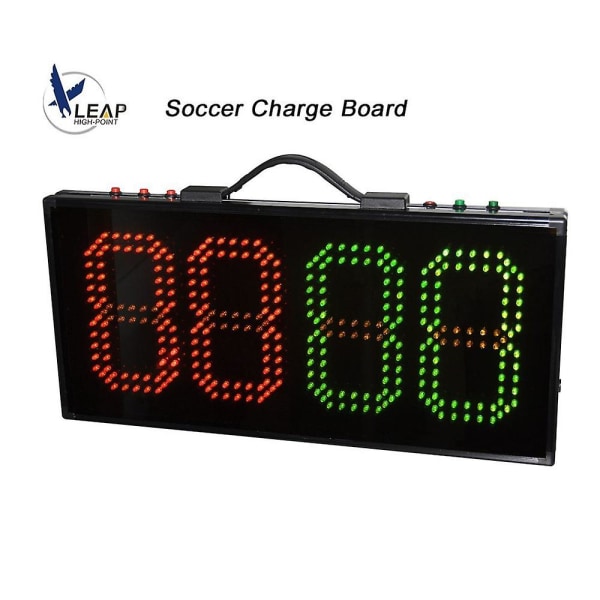 Led fotbollsspel Skadetid Display Boards Byt spelare Fotboll Ersättningstavla 1 sidobatteri Sportdomarutrustning