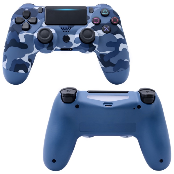 PS4-controller trådløs Bluetooth-gamepad (blå camouflage)