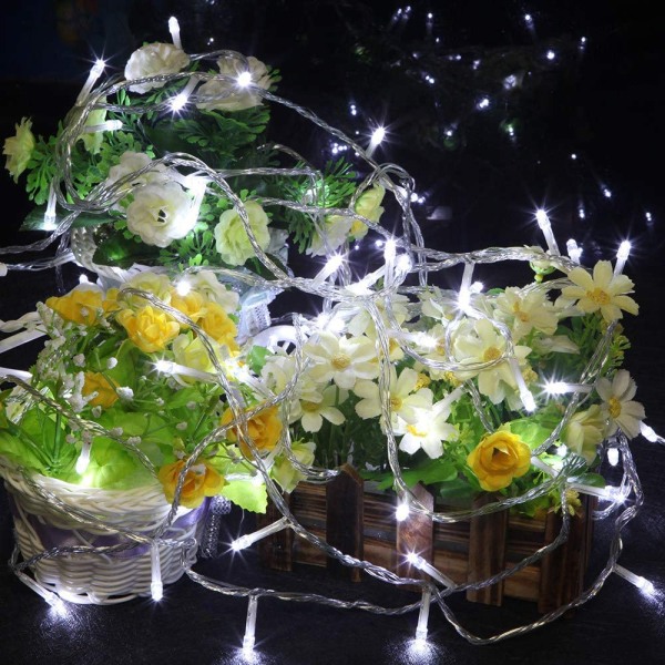 Dekorasjonslys Utendørs Bryllup Hage Innendørsbelysning LED Fairy Tale Tree Lights Festlig Tree Lights Julepynt , Fargerik, 20M 200 LEDs