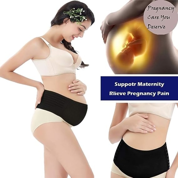 Graviditetsbælte Graviditetsstøtte - Justerbar gravid kvindestøtte - Graviditetsbælte til prænatale og postnatale kvinder, elastisk og behagelig