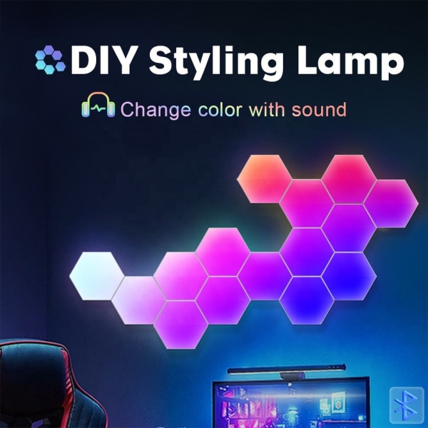 CL Lighting Manufacturer Custom Desgin Hexagonal Wall Panel Rgb Room Decor Lights Gaming Led