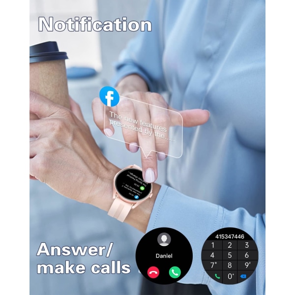 Smart watch för att svara på uppringda samtal, smart watch med Bluetooth watch fitness