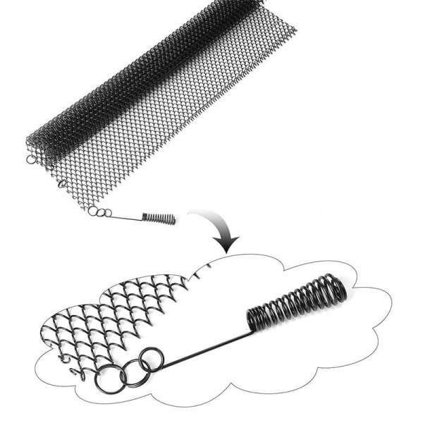 2 stk (24*18in/61*45,7cm) pejs mesh gardiner forhindrer gnister i at beskadige din pejs eller tæppe pejs skærm mantelskærm værktøj