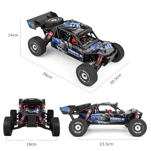 Wltoys 124018 60km/h 1/12 2,4ghz Rc Car Offroad Rtr 4wd