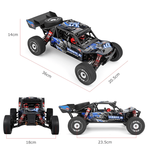 Wltoys 124018 60km/h 1/12 2.4ghz Rc Car Off-road Rtr 4wd