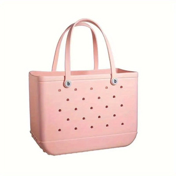 Eva Injection Beach Bag Eva Hole Bag Beach Hand Shopping Bag Korg pink