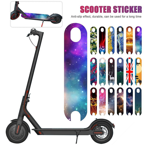 Pedal Matte Mat Stickers Vandtæt personlighed Sandpapir Sticker til Xiaomi Mijia M365 elektrisk scooter Skateboard tilbehør 01