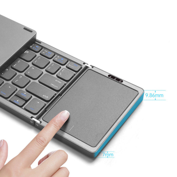 Pekskärm bärbar hopfällbar trådlös smart tangentbord
