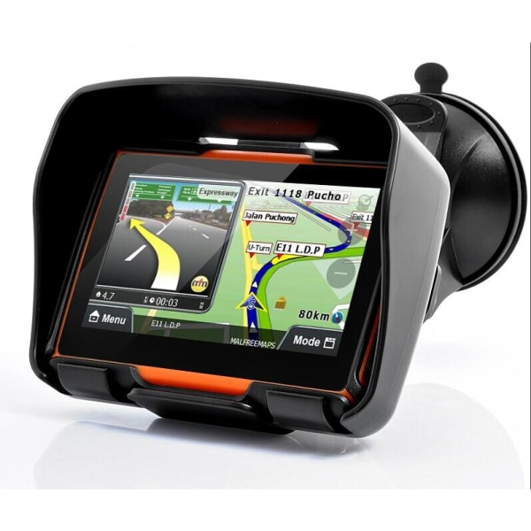 Vandtæt 4,3 tommer Motorcykel GPS Navigation 8gb