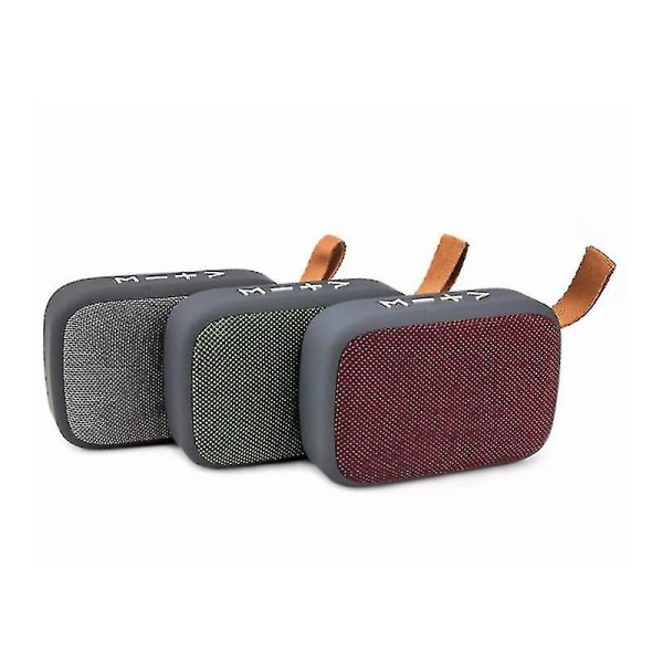 Bærbar trådløs Bluetooth-høyttaler Stereo Bass-høyttaler Musikkspiller Subwoofer Lydboks Støtte SD-kort U Flash Drive Fm For Smartphone Nettbrett L