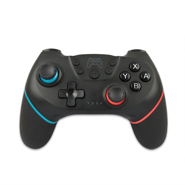 Switch Controller, Wireless Pro -ohjain Switch Remote Gamepadille joystickillä, säädettävä turbovärinä, ergonominen liukumaton (sini-punainen)