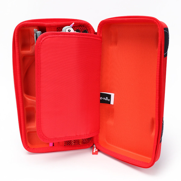 1 stycke kreativ case 3d bil case student case eva case stilig och cool brevpapper（RED）