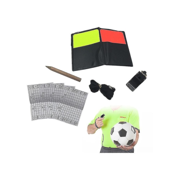 Set - Gula röda kort med visselpipa Set | Set för domarsoffor Fotbollsspel