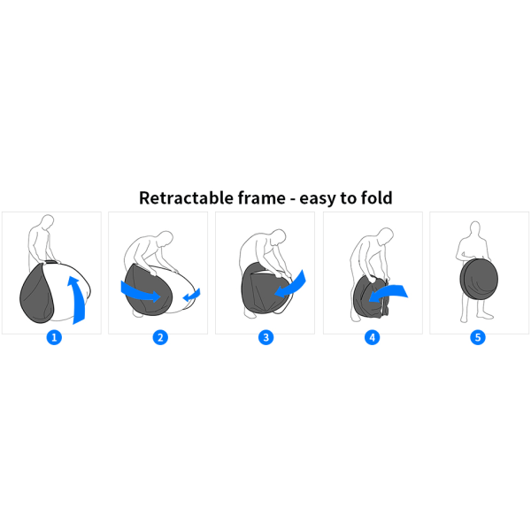 1 stk 31,5"/80 cm reflektor sammenleggbar multi-roll tape bag - gull sølv for studiofotografering belysning og utendørs belysning, selfie bryllupsbilder