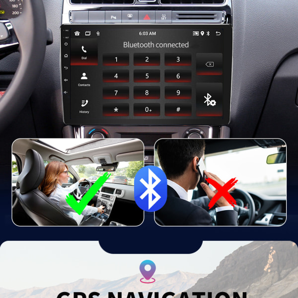 Bestselgende 9" Multimedia Android Car DVD-spiller Berøringsskjerm Dobbel Din bilradio Intelligent bilskjerm 10