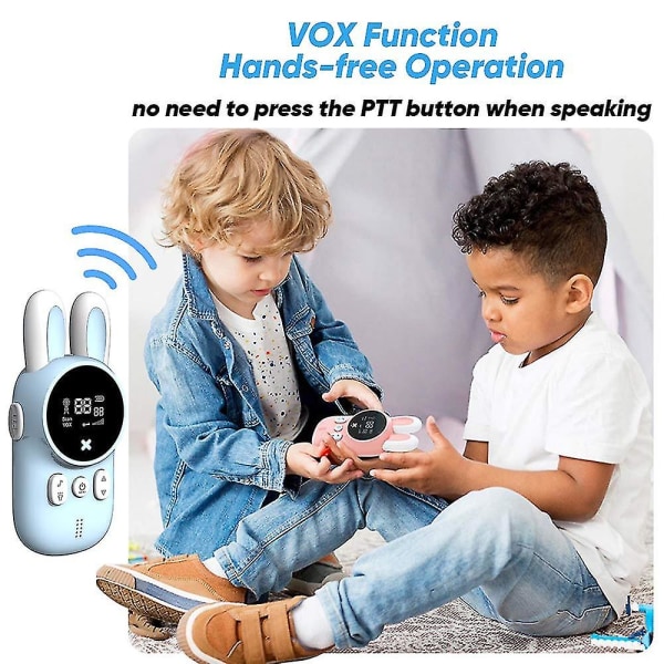 Lasten radiopuhelimet päivitetty 22 kanavalla 3 km kantama 2-suuntainen radio Vox-lähetys ja skannausyhteys