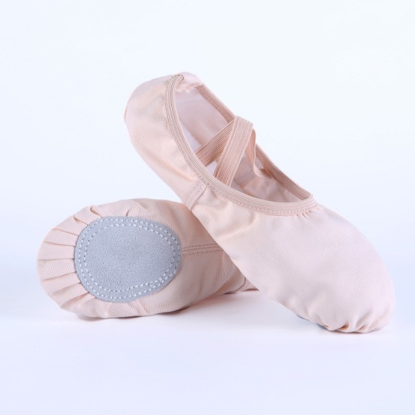 Ballettræningssko til piger, danseyogasko (1 par, hudfarve)
