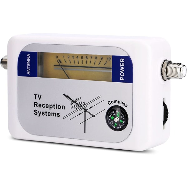 Signal Finder, Mini Finder Digital antenn markbunden TV-antenn Signalstyrkemätare Detektormottagare för fjärranslutna satellitantenner, 4,92 x 2,52 x