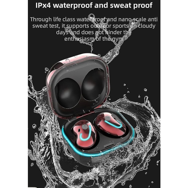 Tooth Earbuds Wireless 2021 Kansellerer 8d Hifi Earph Et Tws Wireless Ph Earbud For Sport (rød)