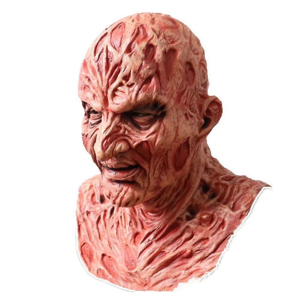 Freddy Krueger Latex Mask Carnival Halloween Realistiset aikuisten juhlat Scary Cosplay Prop