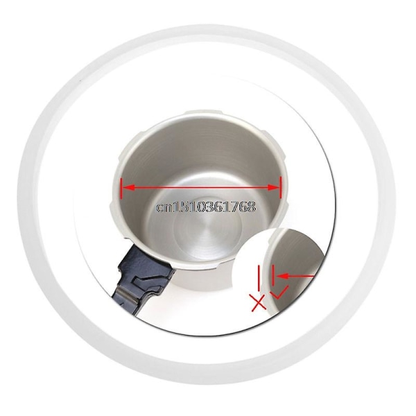 26cm/10,24&quot; Innvendig diameter Silikonpakning trykkoker Tetningsring trykkoker deler #y05# #c05#