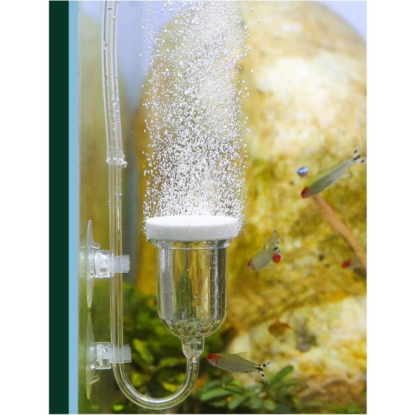 Akvariumluftstein (35 mm), tilbehør for akvariumluftpumpesett med kontrollventil Stillegående superhøy diffusor for akvarium og hydroponic