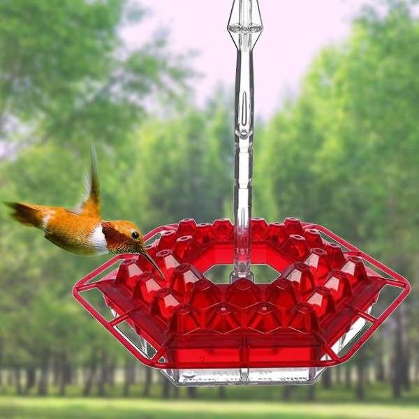 1 Hummingbird Feeder Rød