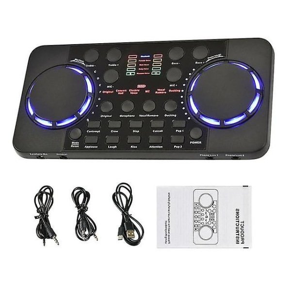 V300 Pro Live Streaming Ljudkort 10 Sound Effects 4.0 Audio Interface Mixer För Dj Music Studio Inspelning Karaoke United States