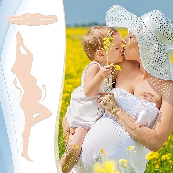 Graviditetsbälte Graviditetsstöd - justerbart stöd för gravida kvinnor - Gravidbälte för prenatala och postnatala kvinnor, elastiskt och bekvämt