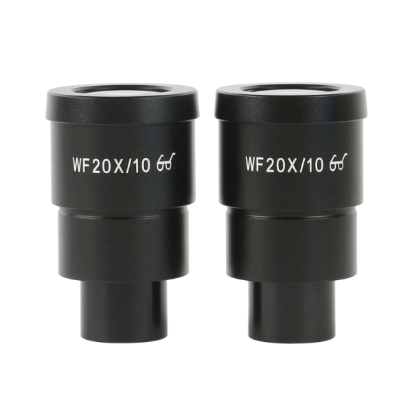 2 STK WF10X WF15X WF20X WF30X Kikkert stereomikroskop 30MM vidvinkel okular, WF20X-12MM