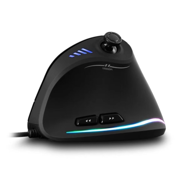 Pystysuuntainen pelihiiri langallinen RGB Ergonominen hiiri Ohjelmoitava laserhiiri 10000DPI pelaajille Joystick,,