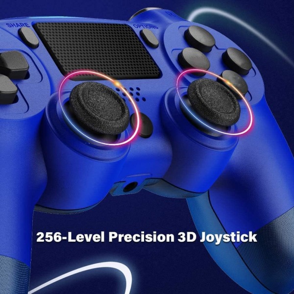 PS4-ohjain, langaton Bluetooth peliohjain (Titanium Blue)