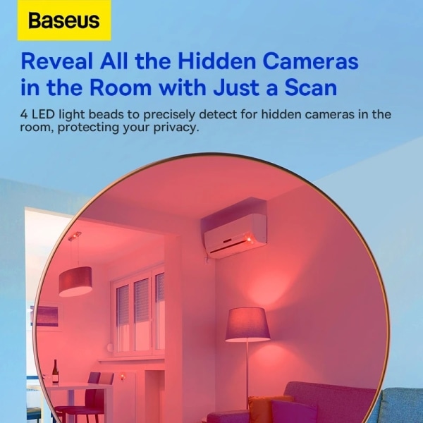 Hidden Camera Detector Security Protection Hotel Infrapuna Anti-Candid Pinhole Camera Anti Camera black