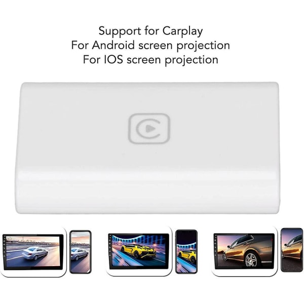 Carplay trådløs adapter, kablet til trådløs Carplay-dongel, trådløs Carplay-dongle Konverter for Android for Ios bilspiller hovedenhet