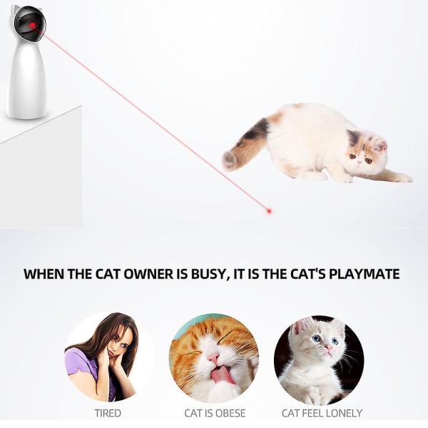 1 Cat Interactive Toy 1 Latauskaapeli 1 Käyttöopas Valkoinen