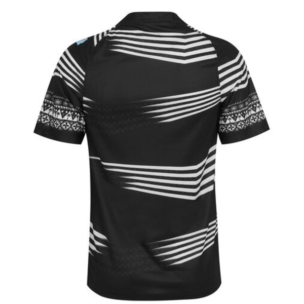 Fiji koti/vieras rugbypaita, musta, 2XL