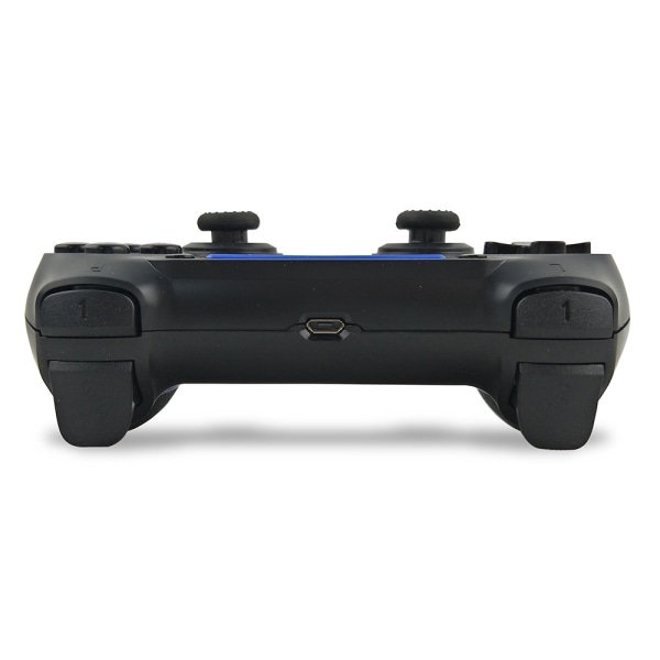 Trådløs controller til PS4 RegeMoudal Trådløs controller til PS4/Pro, berøringspanel gamepad med dobbelt vibration og lydfunktion（blå）