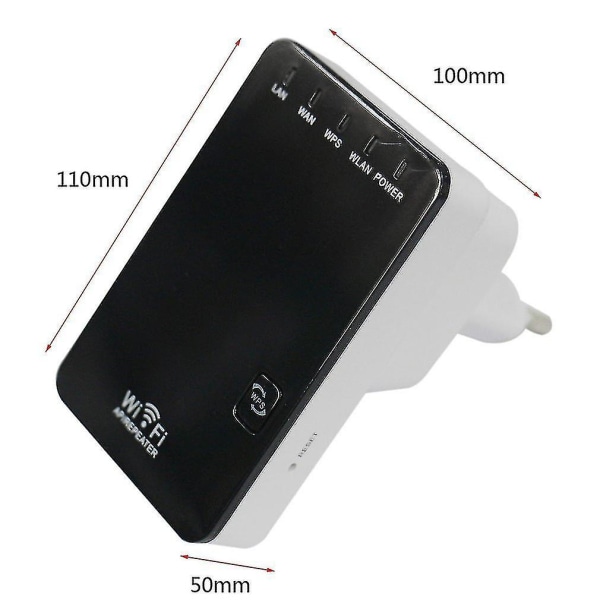 300mbps Wireless-n Mini Router Wifi Repeater Extender Booster Förstärkare