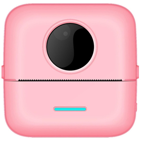 Bærbar termisk skriver miniutskrift fotolomme termisk etikettskriver trådløs Pink